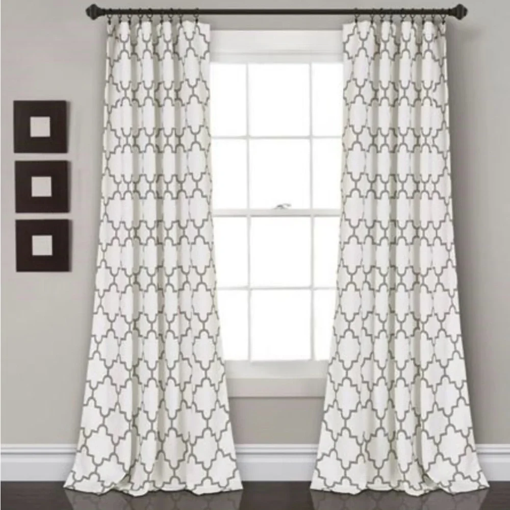 The Curated Nomad Bernardino Room Darkening Curtain Panel Pair 52x84 - Gray